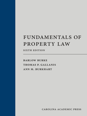cover image of Fundamentals of Property Law